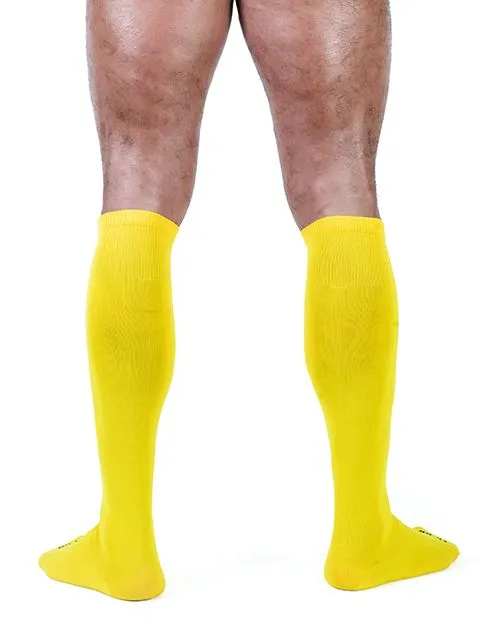 Mister B Vibrators | Mister B - Voetbalsokken - Geel - Maat 42-46