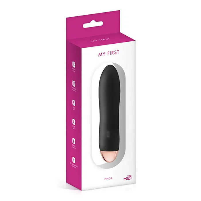 My First - Pinga Vibrator - Zwart | My First Female Sex Toys My First - Pinga Vibrator - Zwart | My First Female Sex Toys