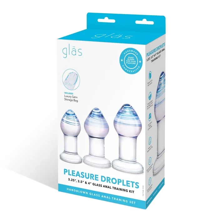 Anal | Electric / Hustler Lingerie Glas Pleasure Droplets Anal Training Kit