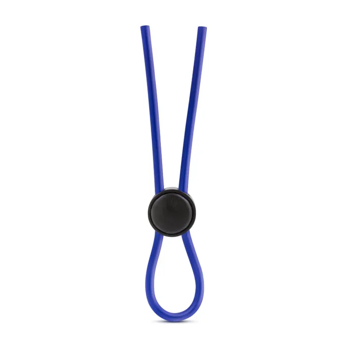 Male Sex Toys | Blush Novelties Stay Hard - Silicone Loop Cock Ring - Blue Male Sex Toys | Blush Novelties Stay Hard - Silicone Loop Cock Ring - Blue