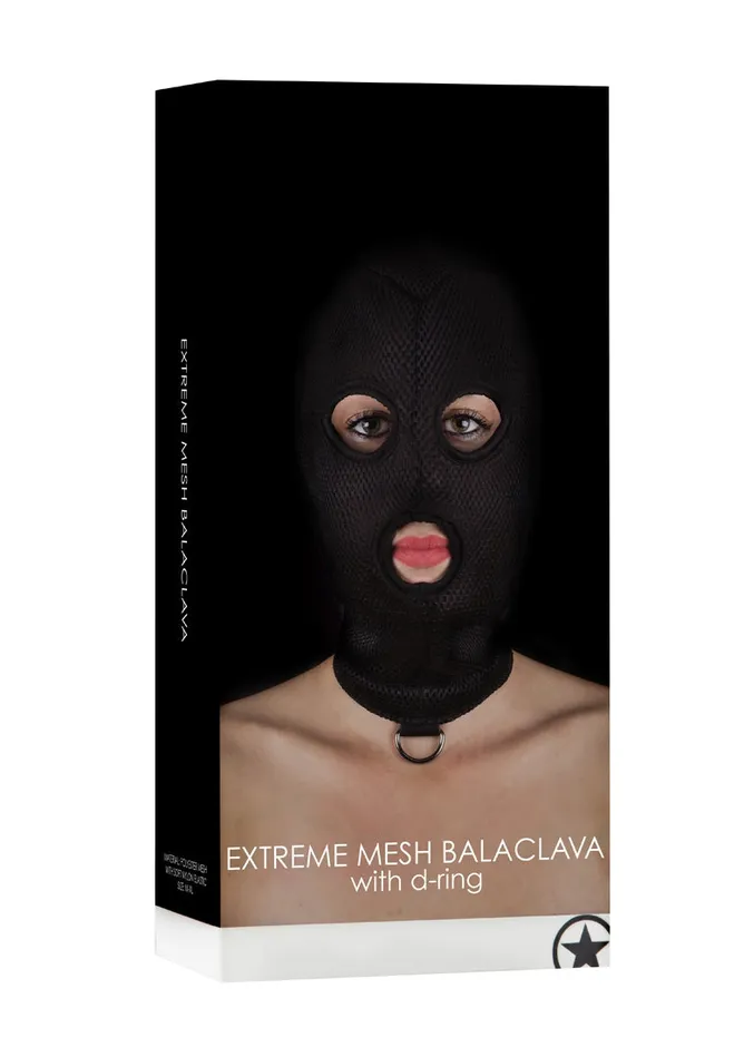 Male Sex Toys Extreme Mesh Balaclave with DRing Shots Ouch