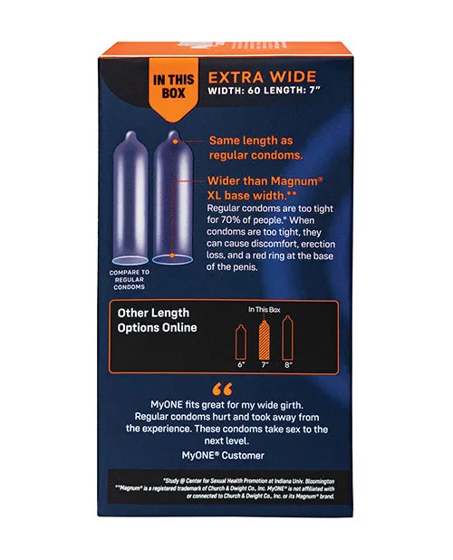 Paradise Marketing Male Sex Toys My One Extra Wide Condoms Pack of 10