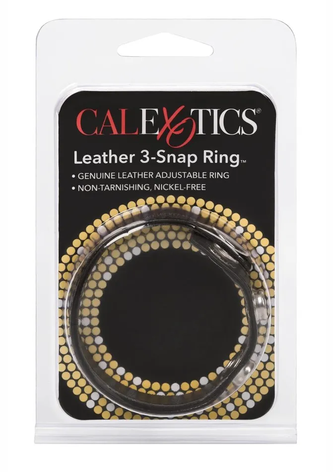 Rings Male Sex Toys Leather 3 Snap Ring Cock