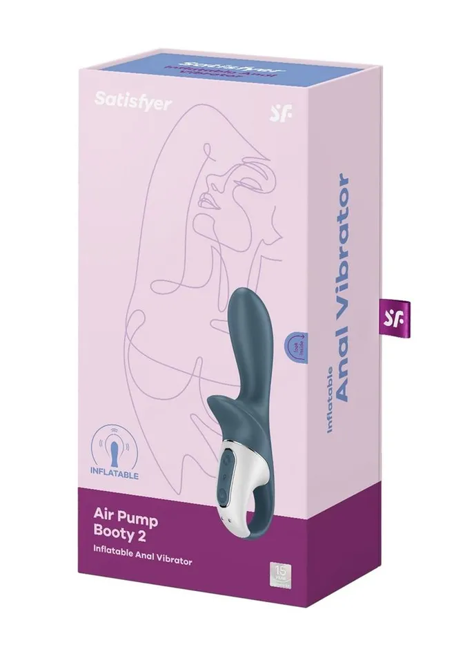 Satisfyer Satisfyer Air Pump Booty 2 Rechargeable Silicone Anal Vibrator Anal