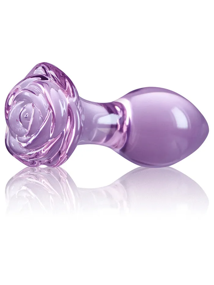 NS NOVELTIES Vibrators Crystal Glass Rose Purple