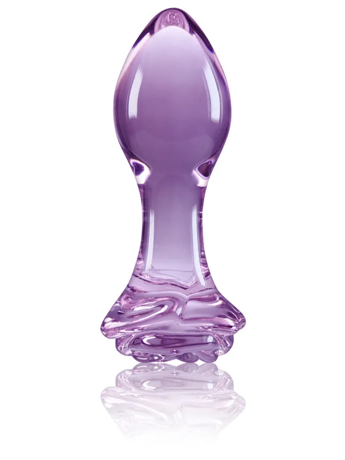 NS NOVELTIES Vibrators Crystal Glass Rose Purple