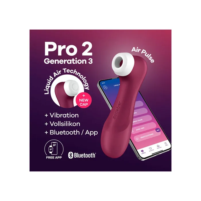 Satisfyer Vibrators Satisfyer Pro 2 Generation 3 With Liquid Air Tech And App Satisfyer Vibrators Satisfyer Pro 2 Generation 3 With Liquid Air Tech And App