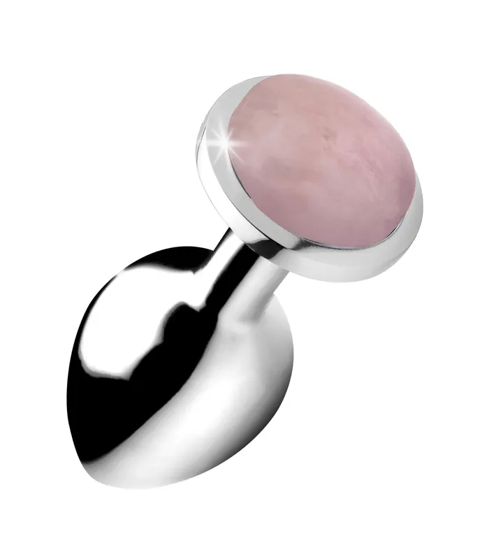 XR Brands Booty Sparks Male Sex Toys Rose Quartz Anal Plug Medium