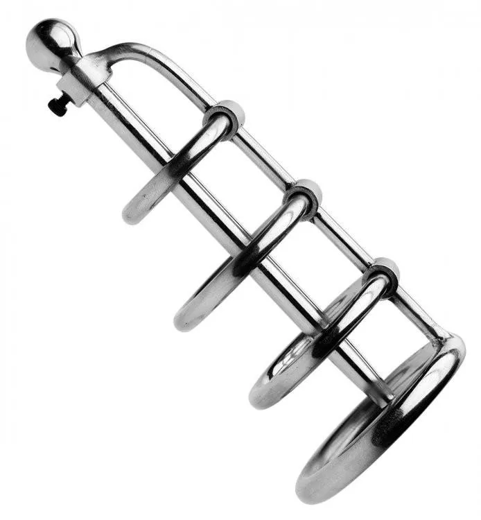 Gates of Hell w Urethral Plug Master Series Male Sex Toys