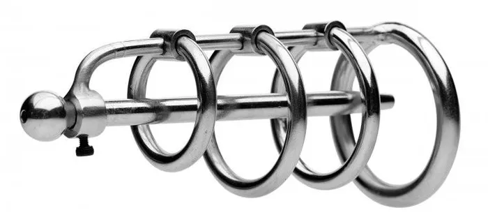 Gates of Hell w Urethral Plug Master Series Male Sex Toys