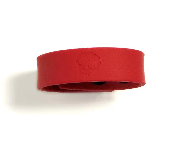 Rascal Male Sex Toys Boneyard Silicone Cock Strap 3 Snap Ring Red