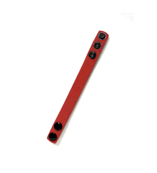 Rascal Male Sex Toys Boneyard Silicone Cock Strap 3 Snap Ring Red