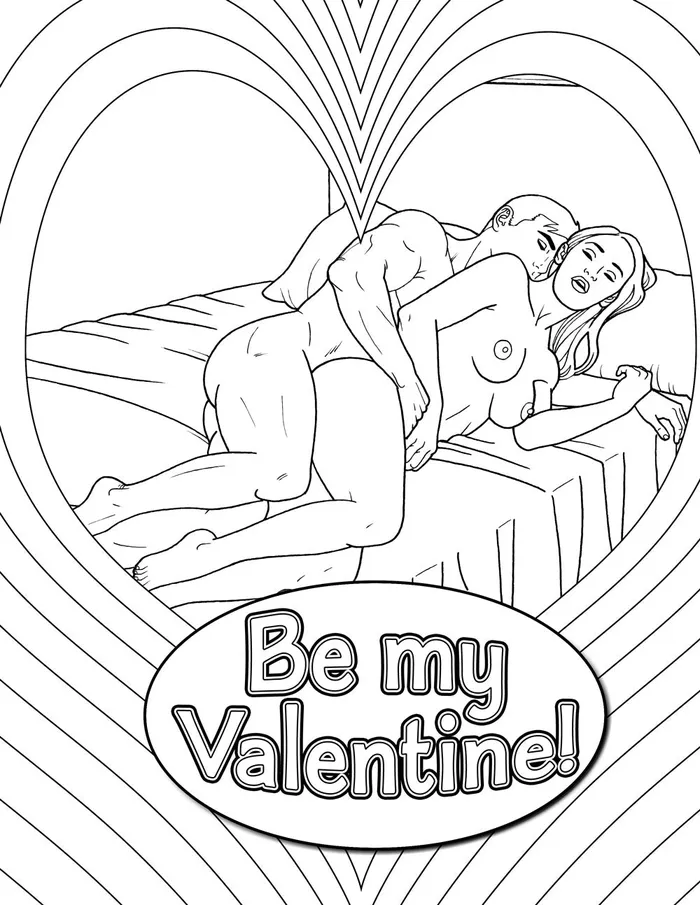 Wood Rocket Vibrators My Naughty Valentine Colouring Book