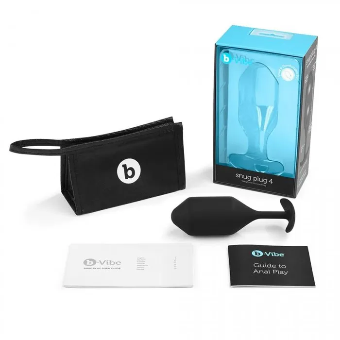 B Vibe Anal Snug Plug 4 Black