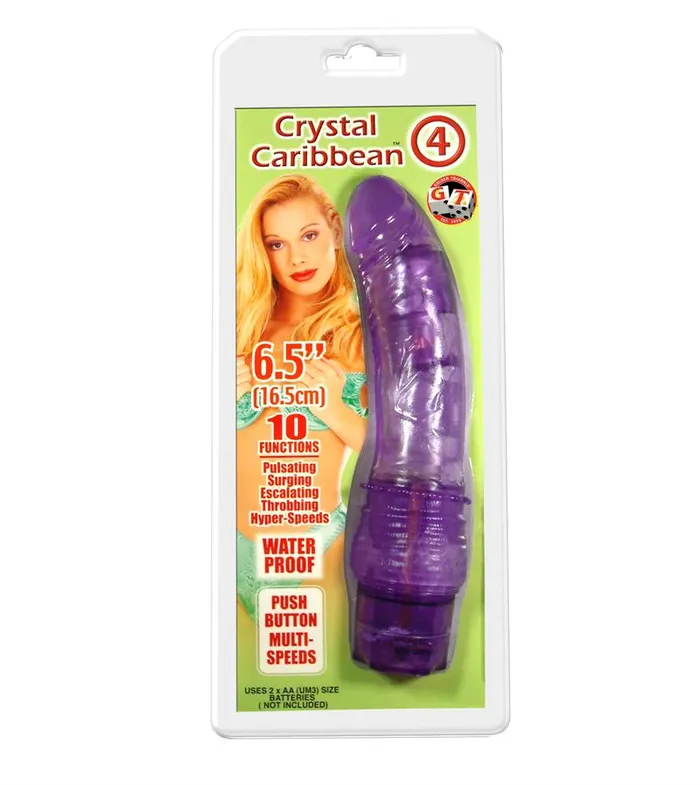 Golden Triangle Vibrators Crystal Caribbean 4 Purple