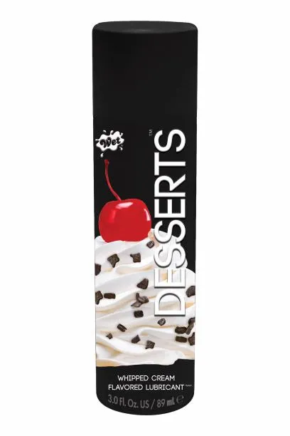 Wet Lube Vibrators Wet Desserts Whipped Cream 3 Oz