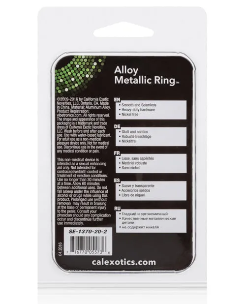 Alloy Metallic Ring CalExotics Male Sex Toys