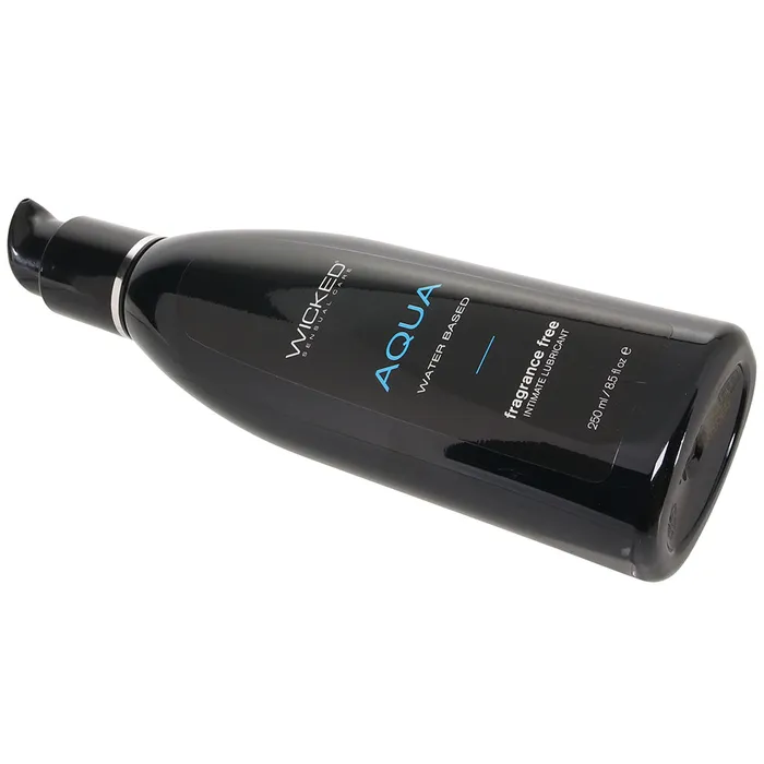 Aqua Fragrance Free Water Based Lube in 85oz250ml Wicked Sensual Care Female Sex Toys