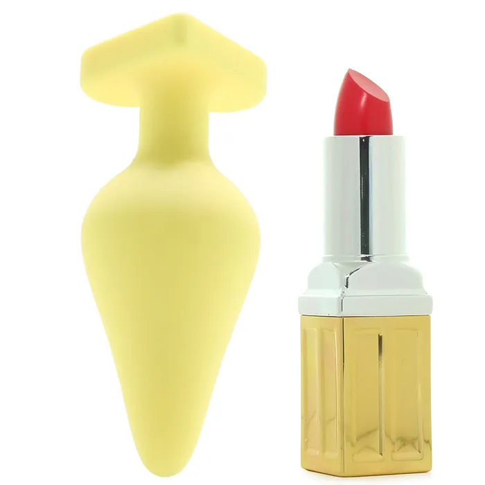 Blush Anal Candy Hearts Spank Me Small Butt Plug in Yellow Blush Anal Candy Hearts Spank Me Small Butt Plug in Yellow