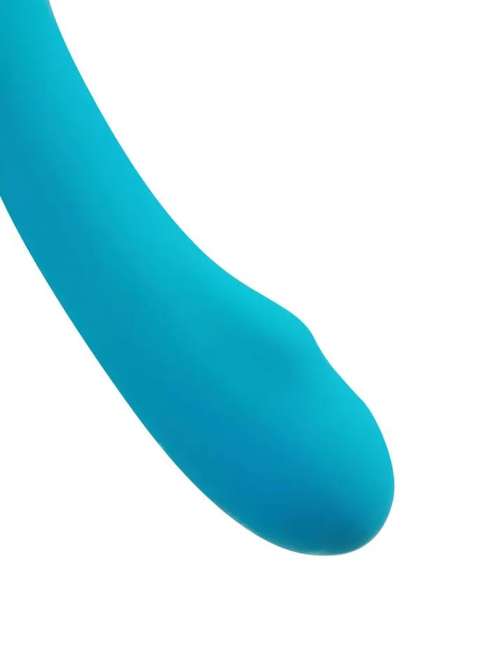 Cloud 9 Novelties Vibrators Cloud 9 Novelties Health Wellness GSpot Slim Rechargeable 8 Inches Vibrator Single Motor Aqua Blue