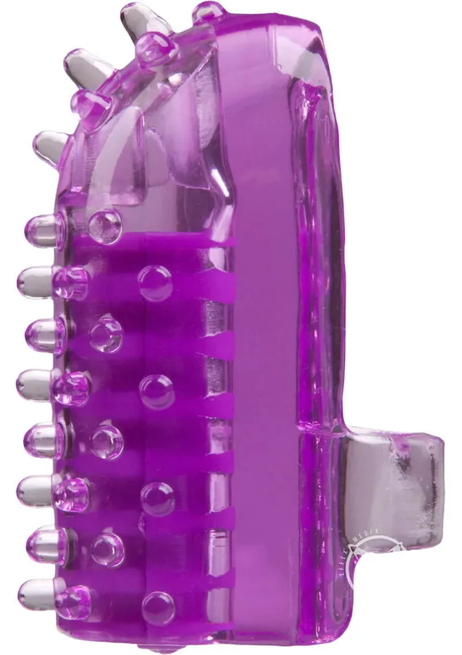 Doc Johnson Enterprises Vibrators Oralove Finger Friend Powerful Purple Finger Vibrator for Targeted Stimulation