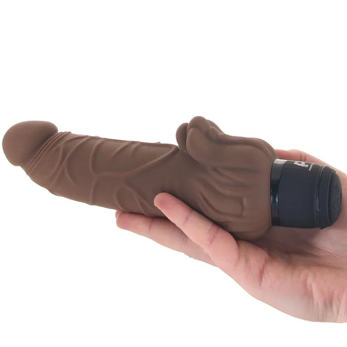 Electric Eel Female Sex Toys PowerCock 7 Inch Vibe with Clitoral Stimulator in Brown Electric Eel Female Sex Toys PowerCock 7 Inch Vibe with Clitoral Stimulator in Brown