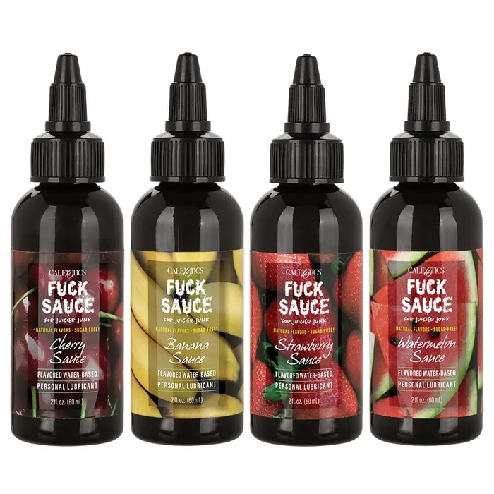 Fuck Sauce WaterBased Lubricant Variety 4Pack 2oz CAL EXOTICS Sexual Health Wellbeing