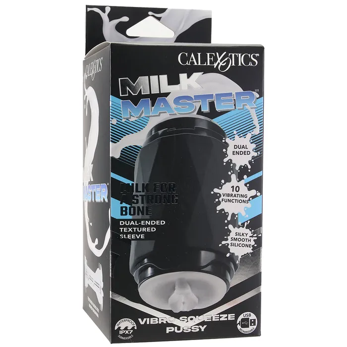 Male Sex Toys CalExotics Milk Master Vibro Squeeze Pussy Stroker