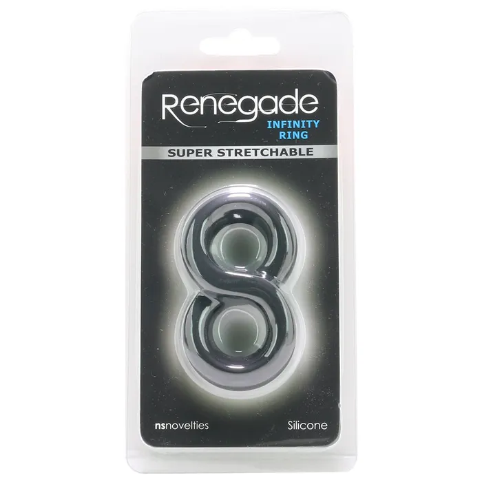 Renegade Super Stretchable Infinity Ring in Black ns novelties Male Sex Toys Renegade Super Stretchable Infinity Ring in Black ns novelties Male Sex Toys