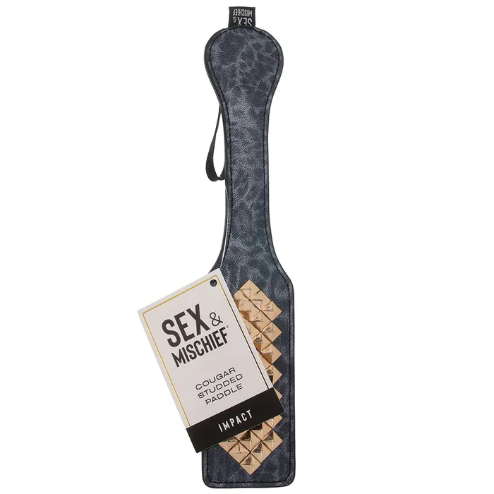 Sex Mischief Cougar Studded Paddle Sportsheets Couples