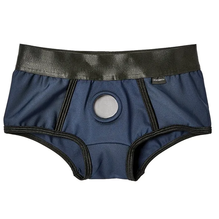 SPORTSHEETS Anal EmEx Fit HarnessNavy Blue L