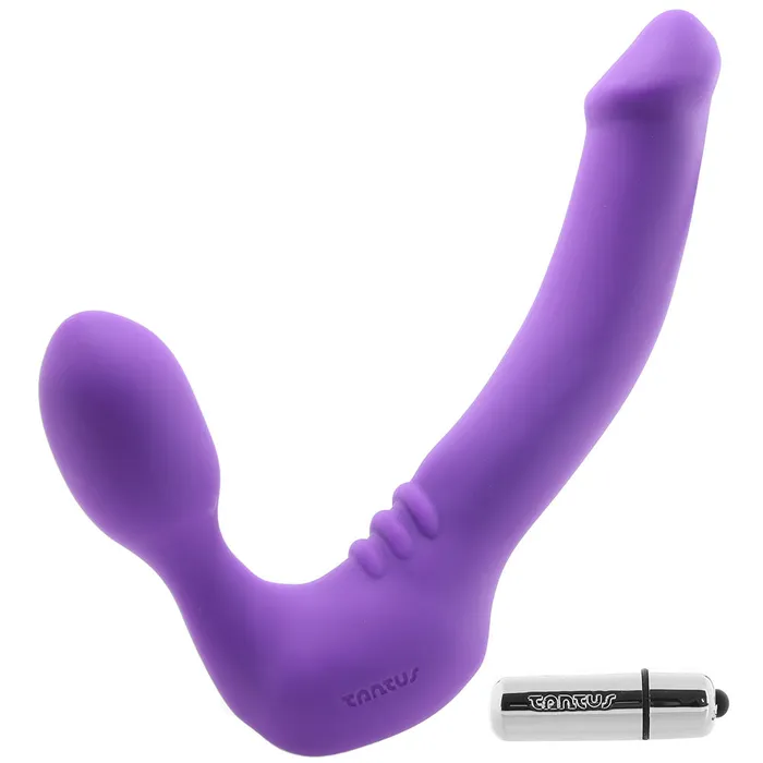 Tantus Strapless Original Double Vibrating Dildo in Violet Female Sex Toys