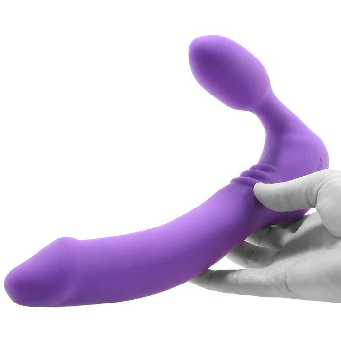 Tantus Strapless Original Double Vibrating Dildo in Violet Female Sex Toys