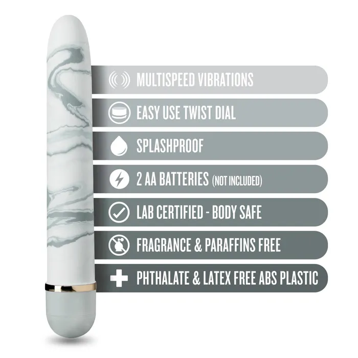 The Collection By Blush Swept Away White 7Inch Vibrator Blush Vibrators