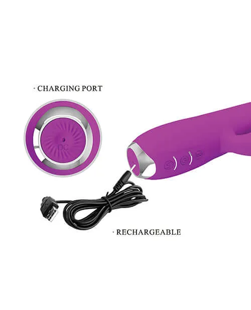 Vibrators Pretty Love Pretty Love Gloria Licking Rabbit Vibrator 12 Vibration Functions Fuchsia