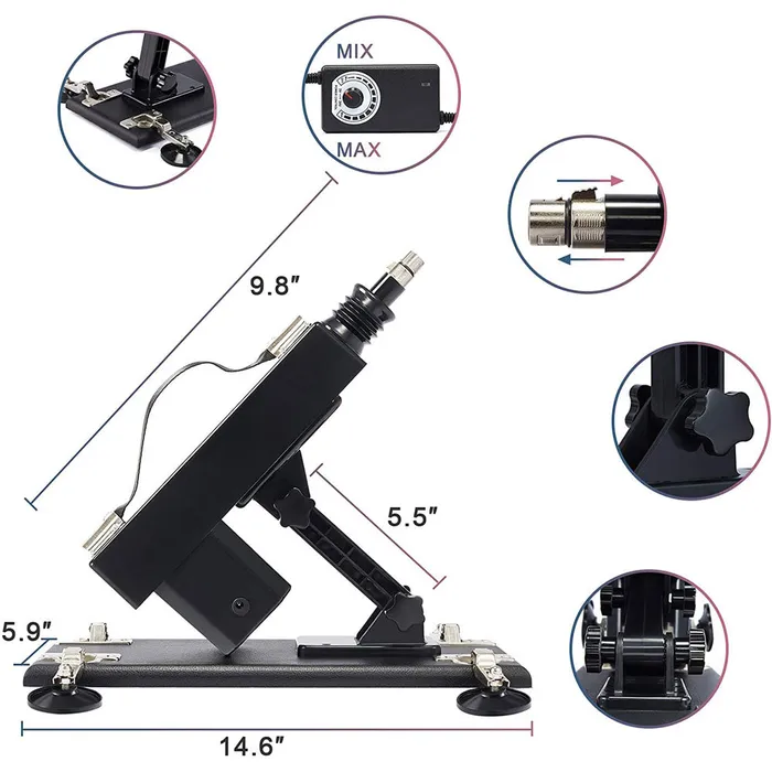 Vibratoy Shop Female Sex Toys BEAST Mode Sex Machine 5 extensions